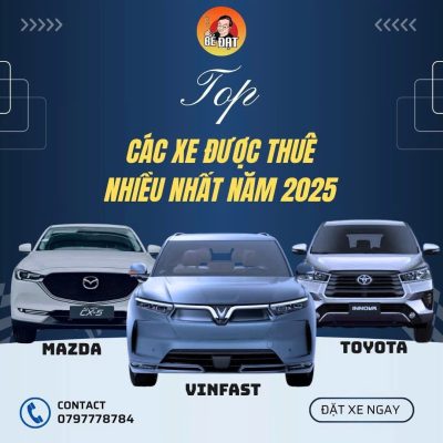 Lựa chọn xe phù hợp cho chuyến đi của bạn là điều quan trọng. Tại Bé Đạt, chúng tôi cung cấp:1. Xe 4 chỗ: Lý tưởng cho nhóm nhỏ hoặc các chuyến đi ngắn.
2. Xe 7 chỗ: Thích hợp cho gia đình hoặc nhóm đông người, mang lại không gian thoải mái.
3. Taxi điện: Giải pháp hiện đại và thân thiện với môi trường cho những chuyến đi ngắn trong thành phố.